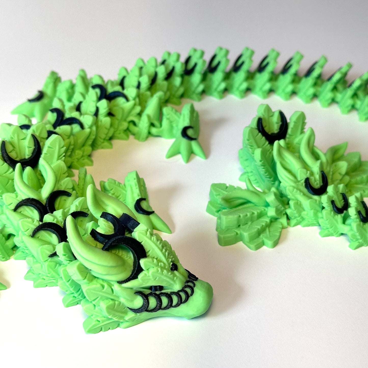 Large Lunar Dragon - 3D Printed Articulating