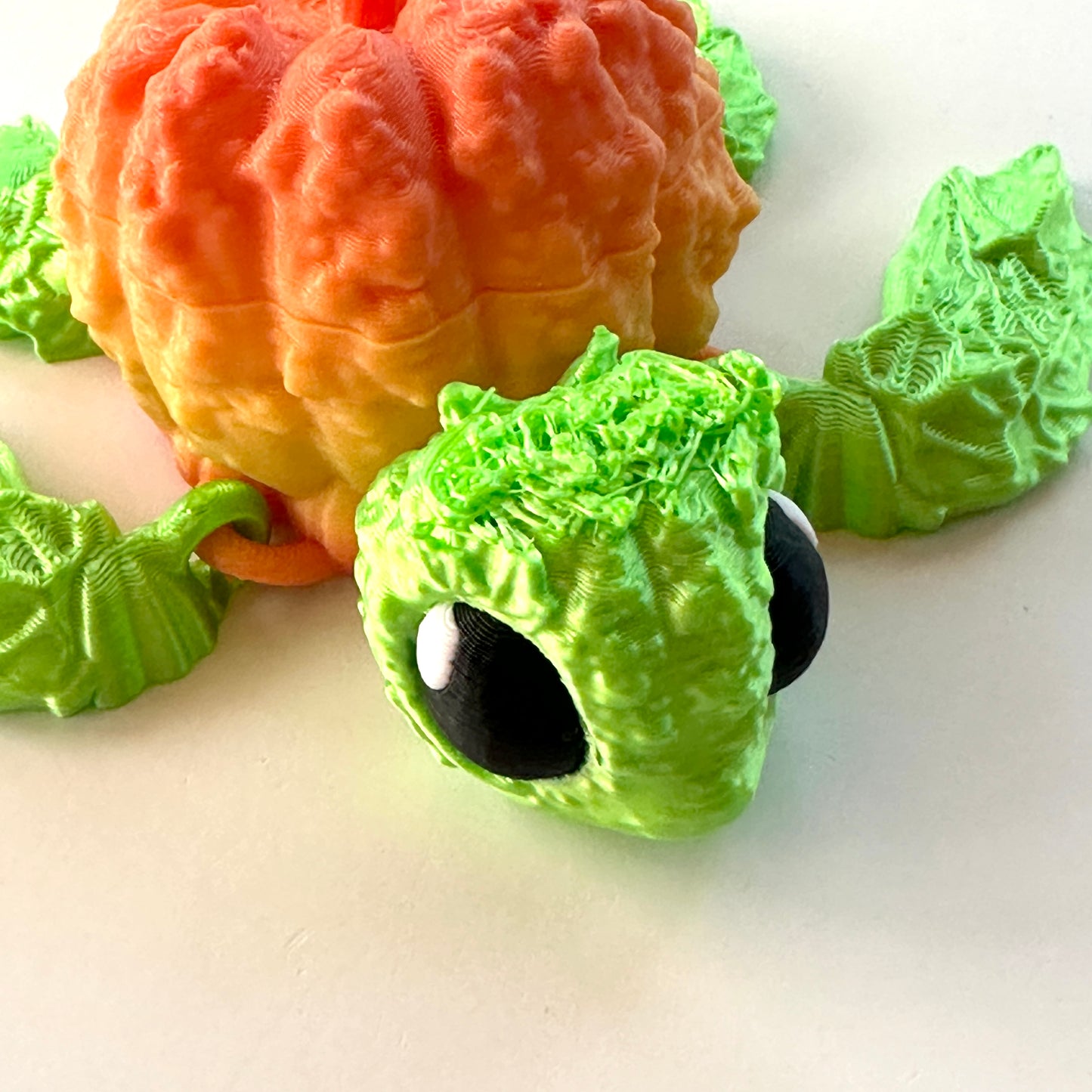 Pumpkin Turtle - 3D Printed Articulating Figure