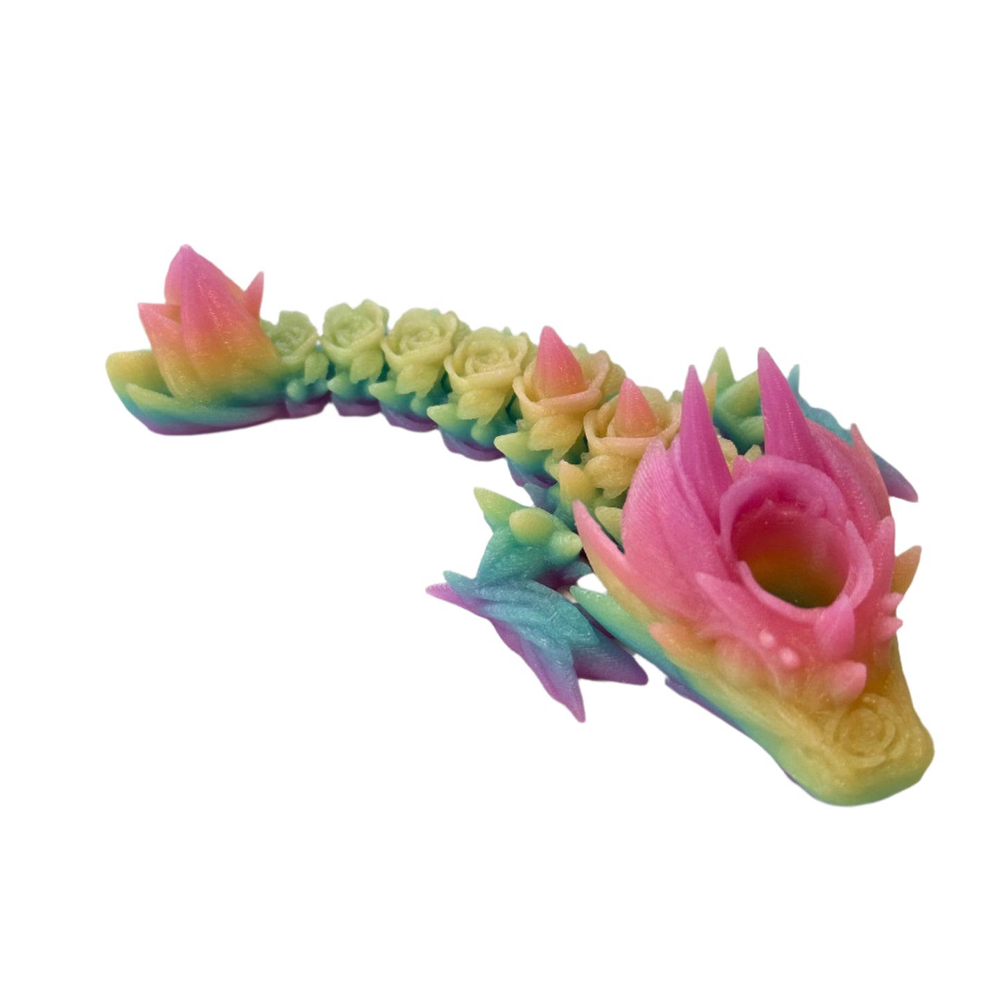 Rose Tadling Straw Topper - 3D Printed Articulating Figure