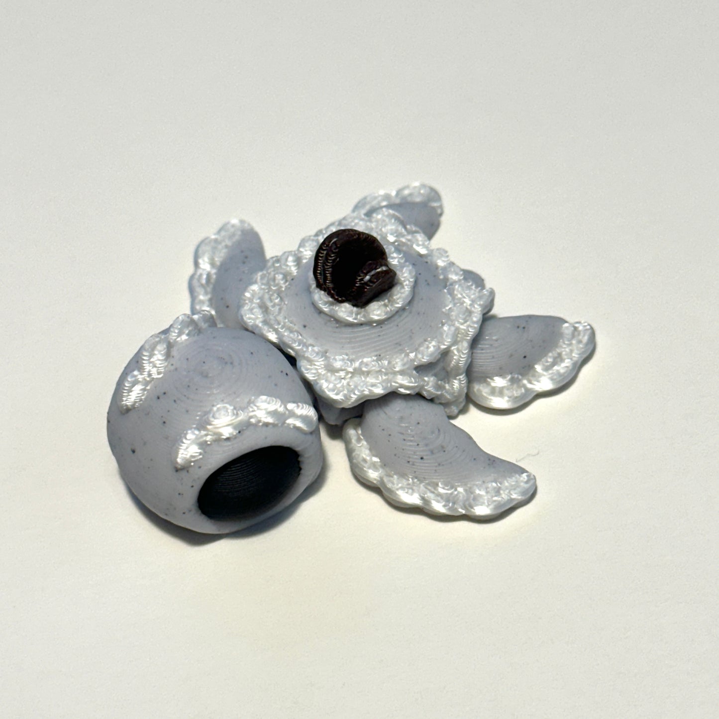 Mini Cookie Cake Turtle 3D Printed Articulating FIgure