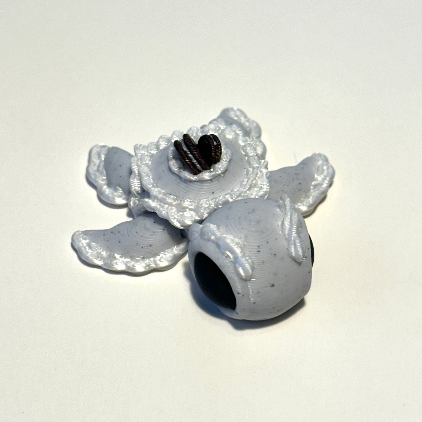 Mini Cookie Cake Turtle 3D Printed Articulating FIgure