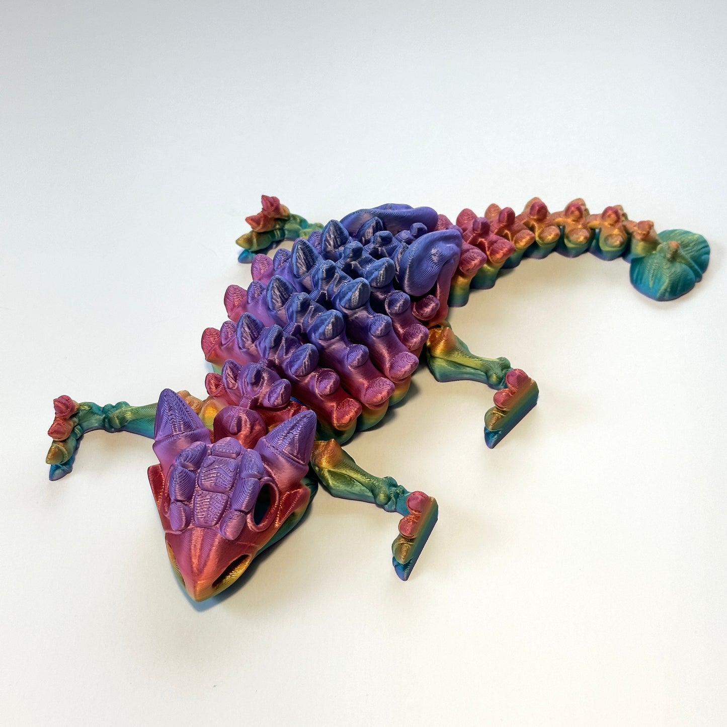 Flexi Skeleton Ankylosaurus - 3D Printed Articulating Figure
