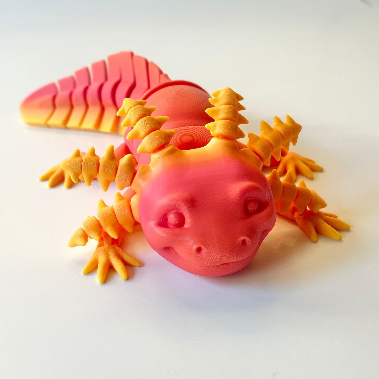Large Axolotl - 3D Printed Articulating Figure