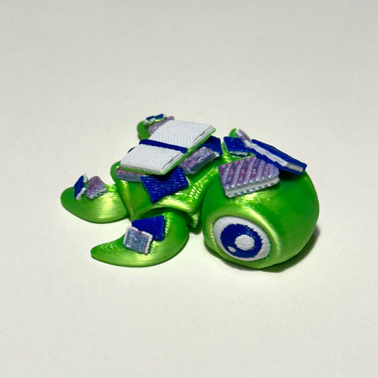 Mini Book Turtle - 3D Printed Articulating FIgure