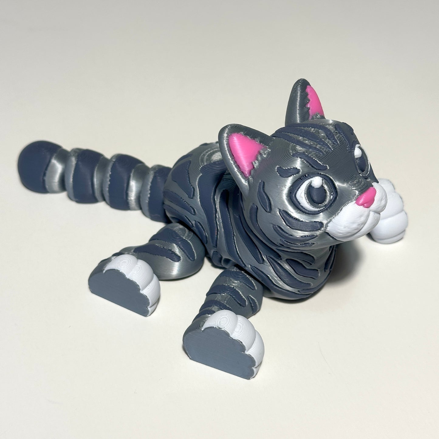 Flexi Short Hair Cat - 3D Printed Articulating Figure