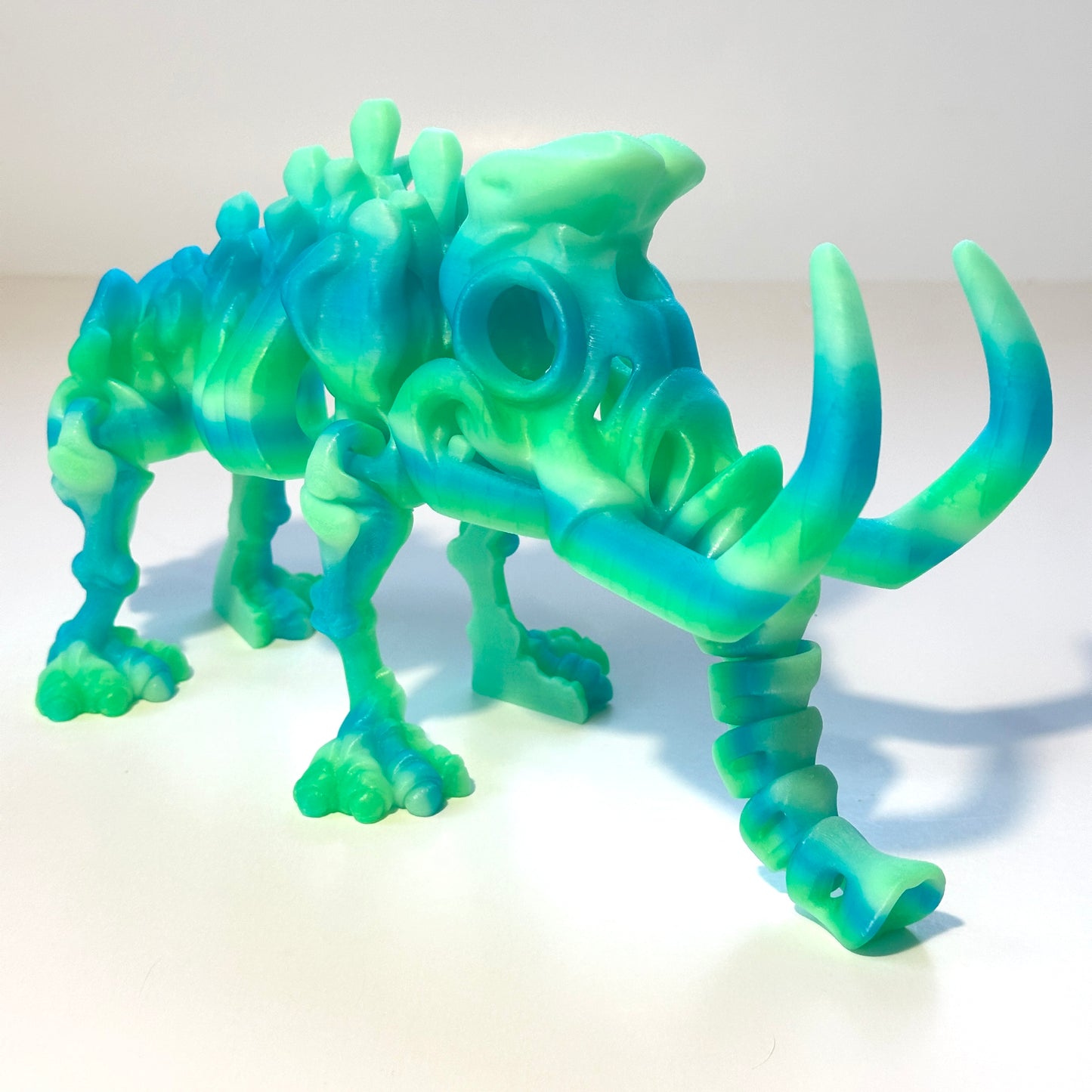 Giant Flexi Skeleton Mammoth - 3D Printed Articulating Figure