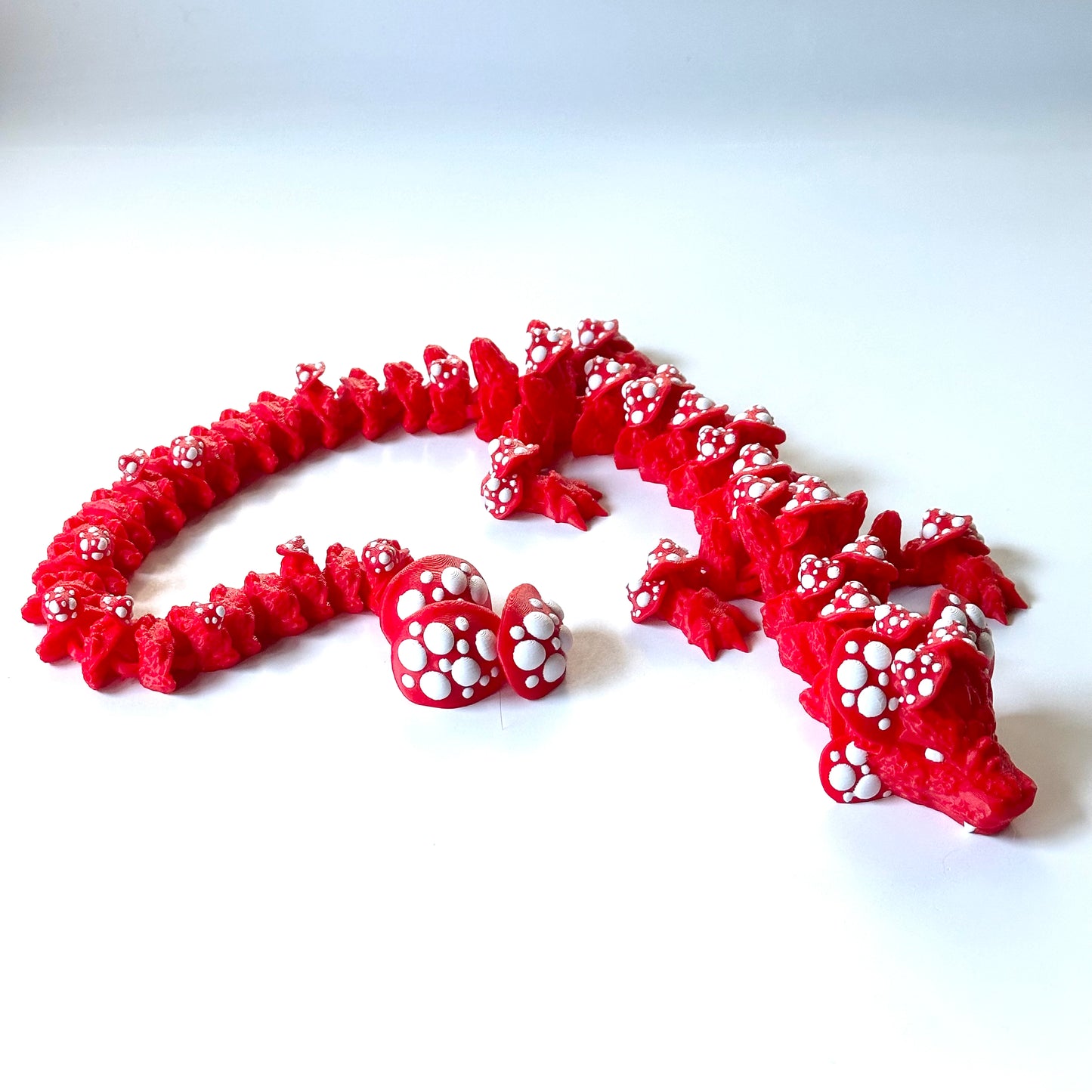 Large Mushroom Dragon - 3D Printed Articulating Figure