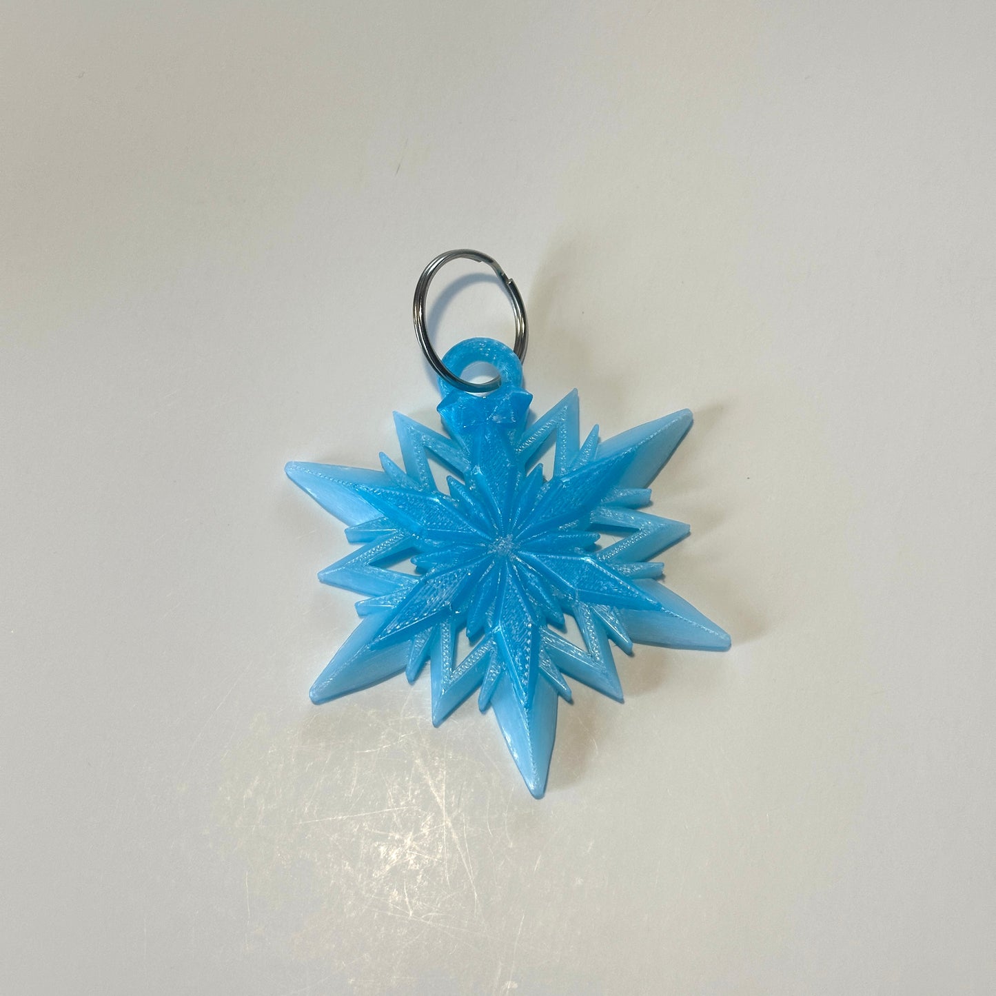 Snowflake Keychain - 3D Printed Articulating Figure