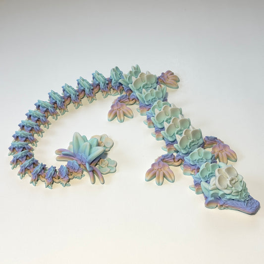 Large Orchid Dragon - 3D Printed Articulating Figure