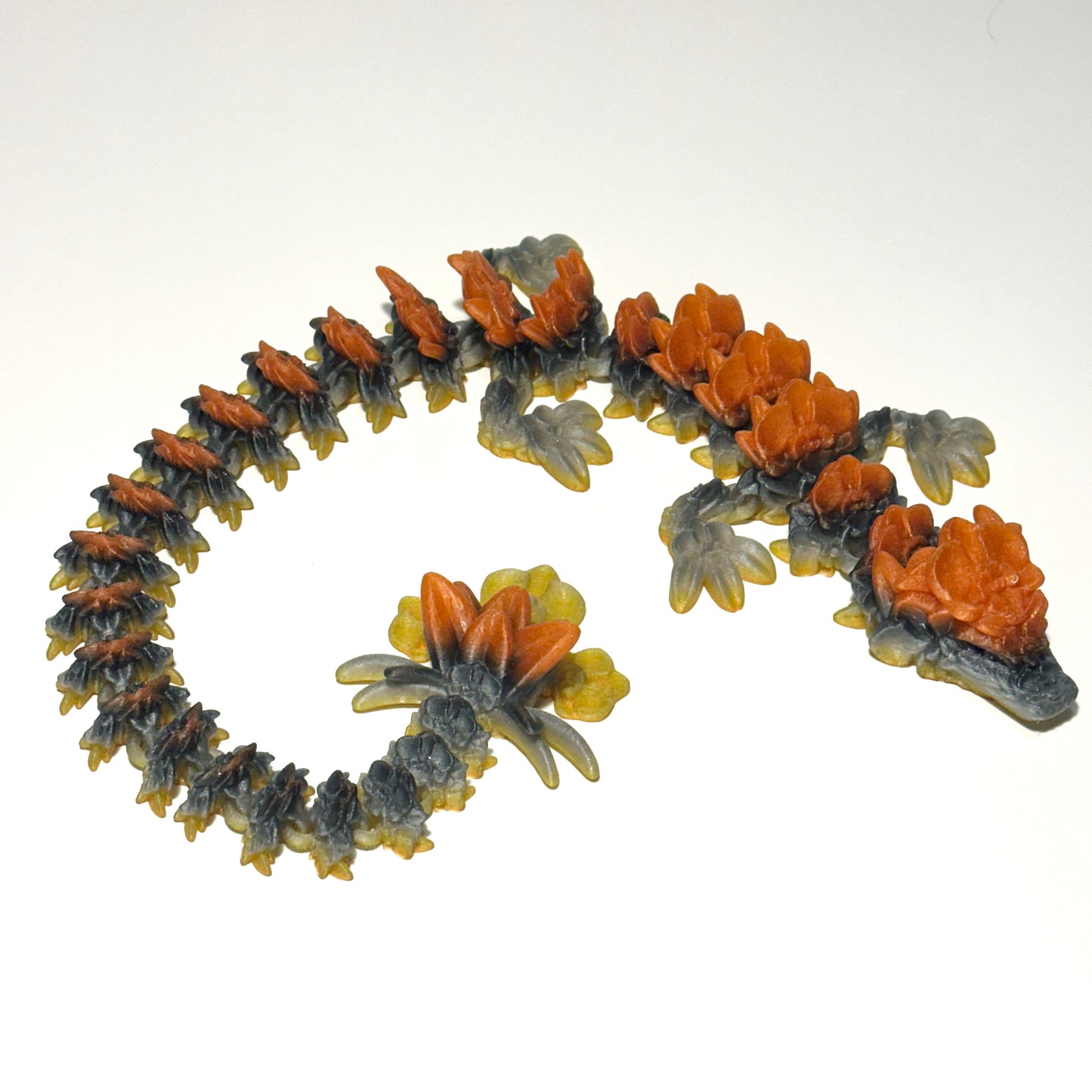 Large Orchid Dragon - 3D Printed Articulating Figure