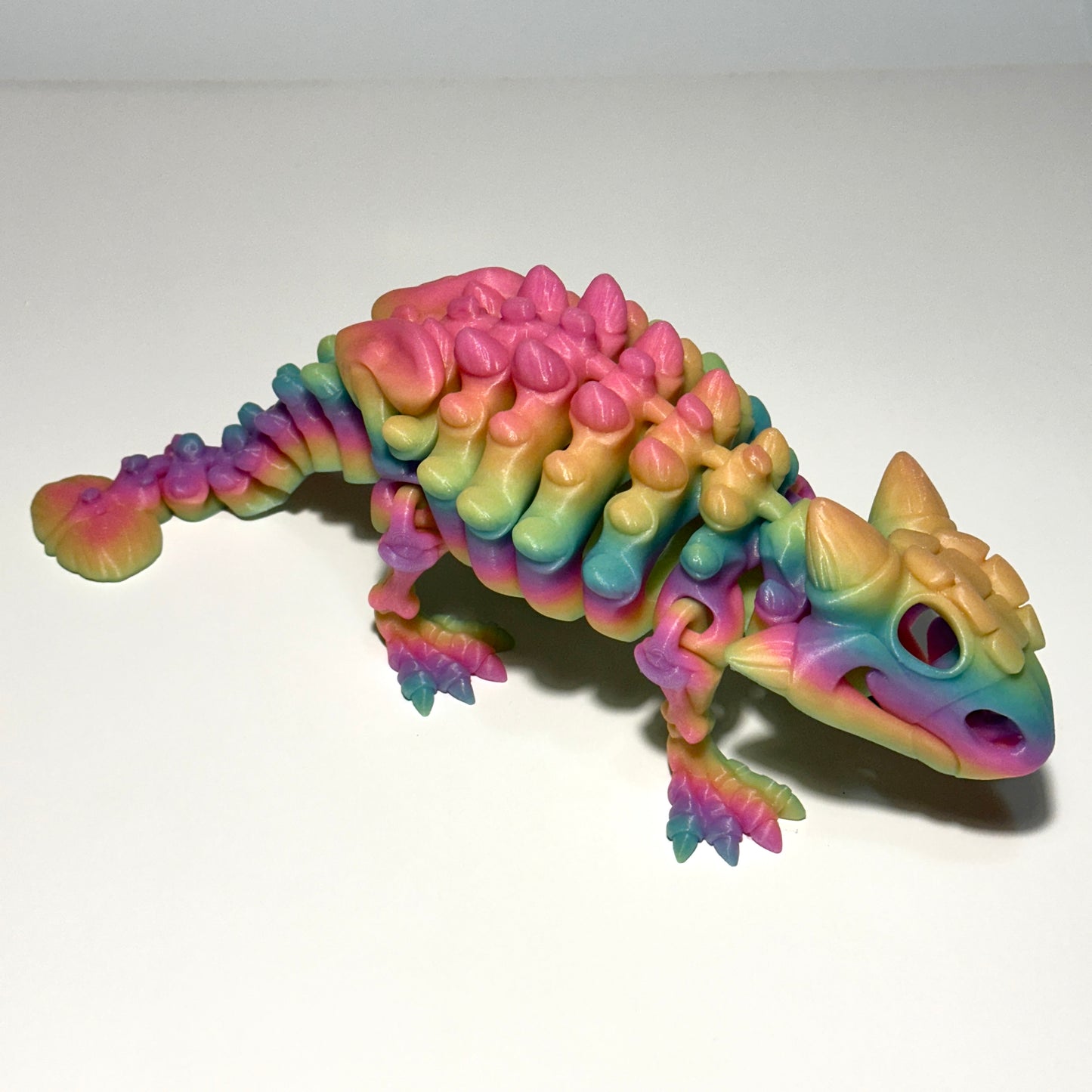 Giant Flexi Skeleton Ankylosaurus - 3D Printed Articulating FIgure