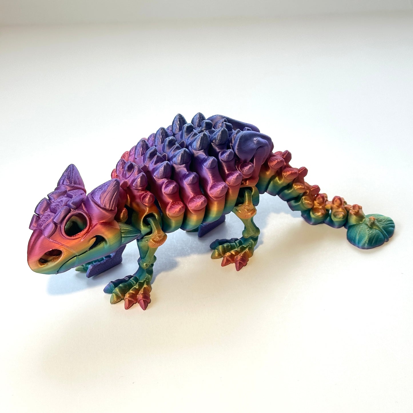 Flexi Skeleton Ankylosaurus - 3D Printed Articulating Figure