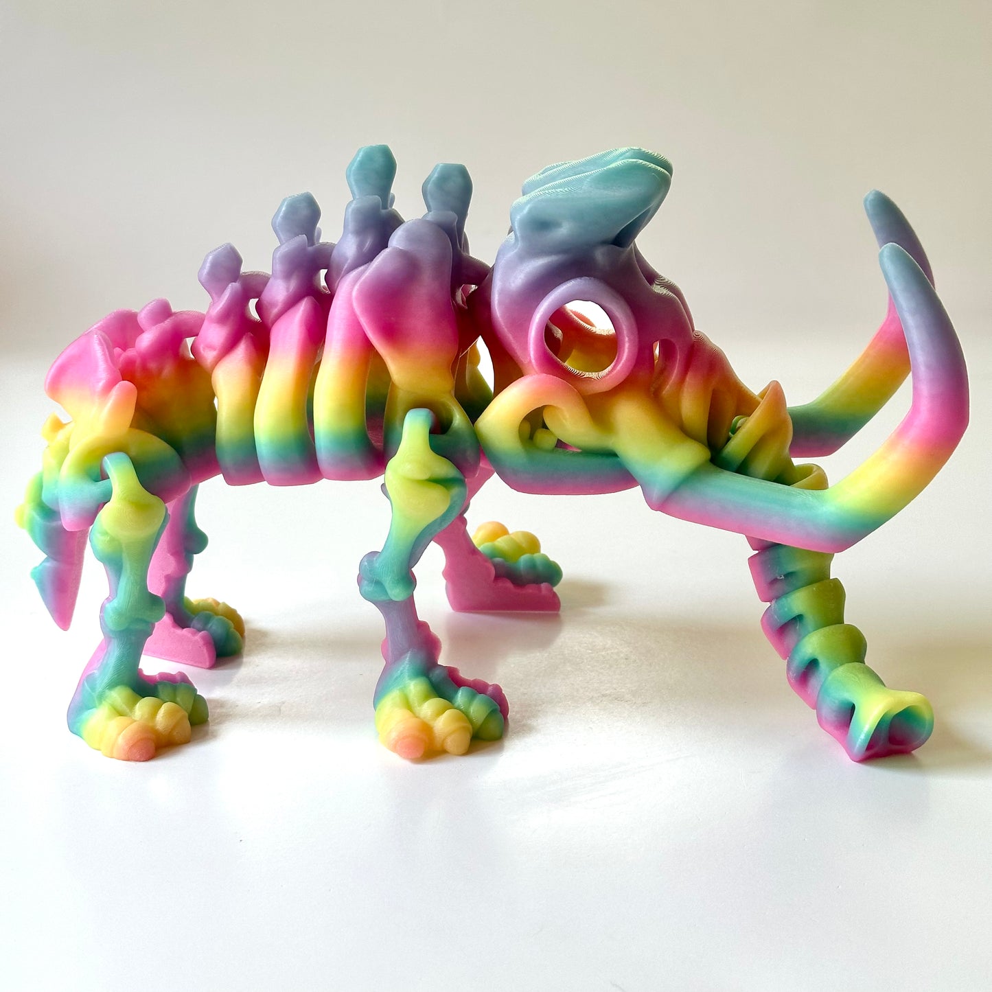 Giant Flexi Skeleton Mammoth - 3D Printed Articulating Figure