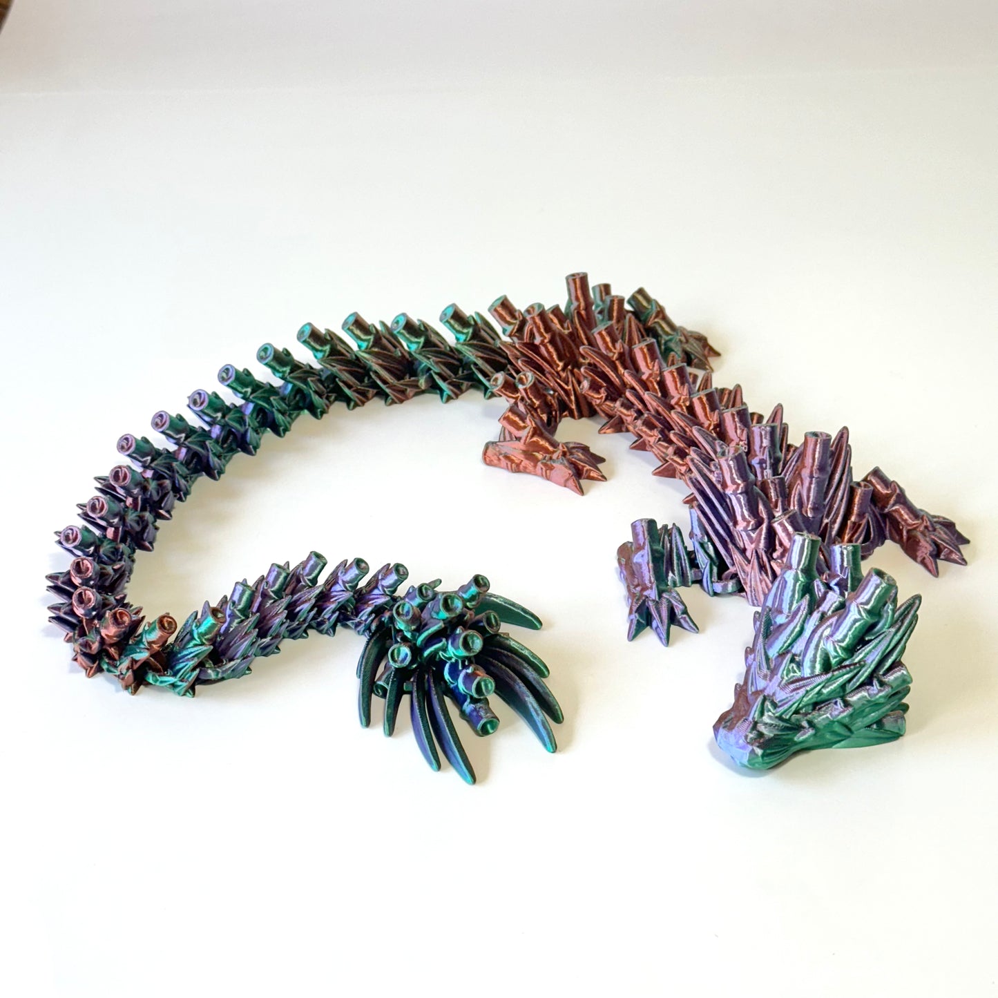 Large Bamboo Dragon - 3D Printed Articulating