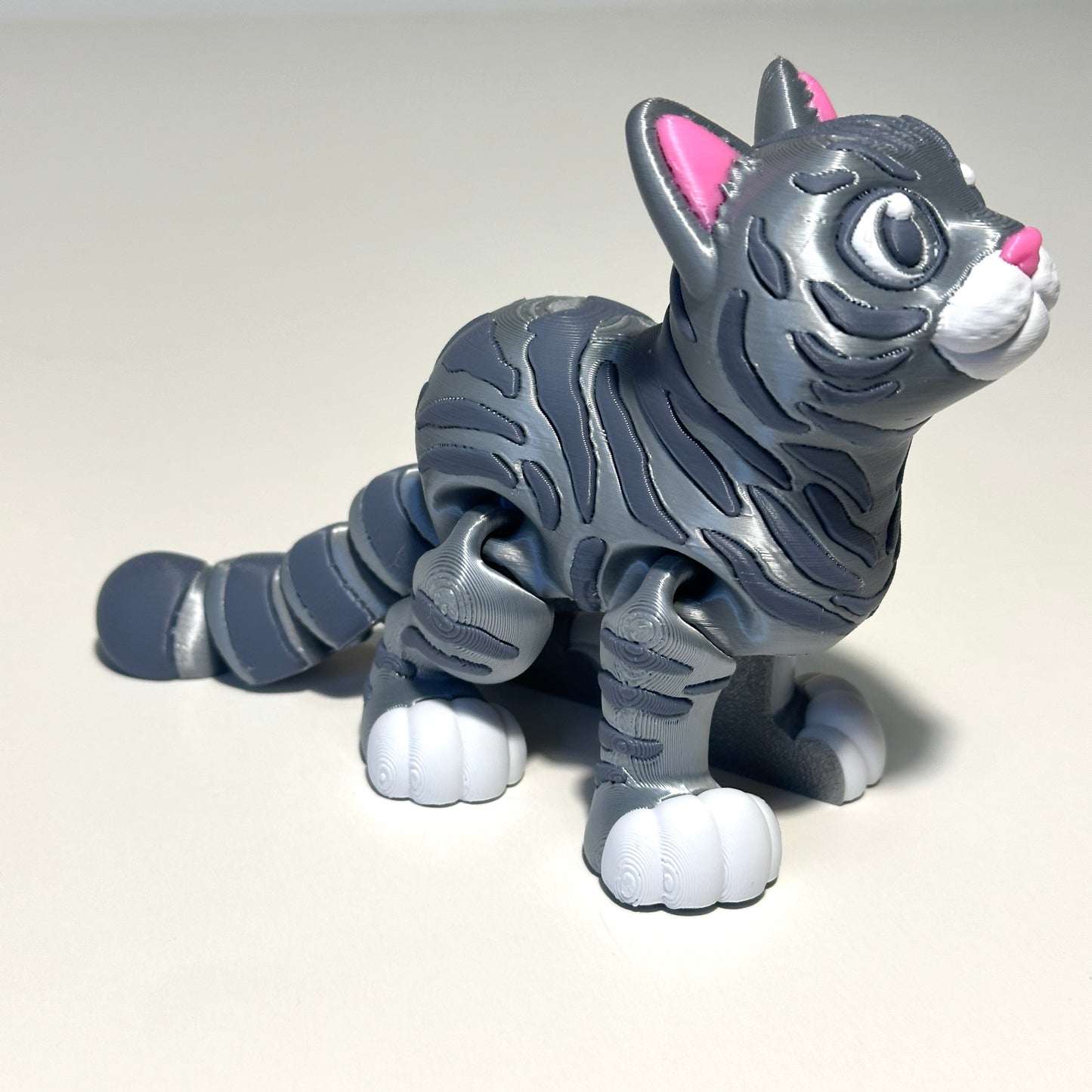 Flexi Short Hair Cat - 3D Printed Articulating Figure