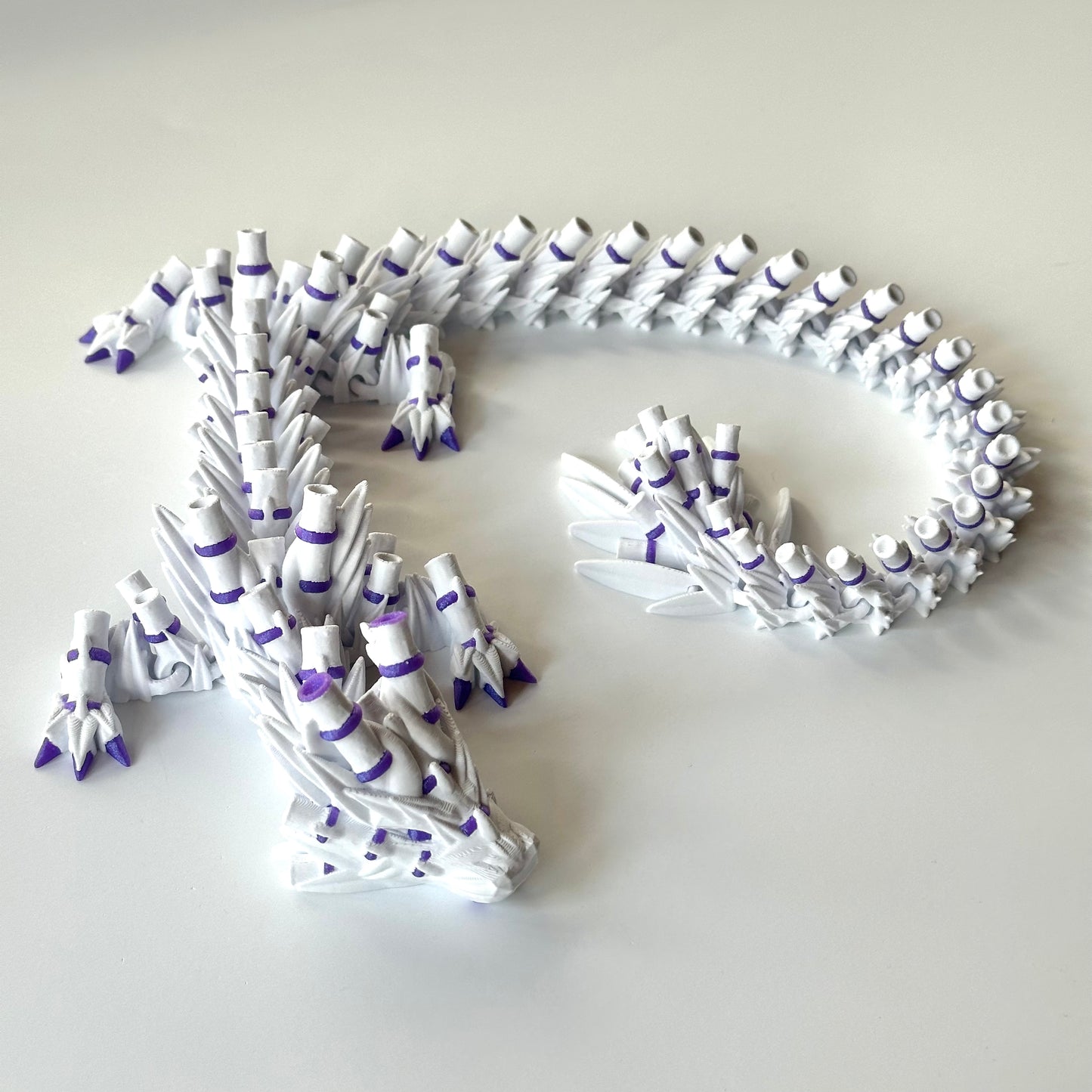 Large Bamboo Dragon - 3D Printed Articulating