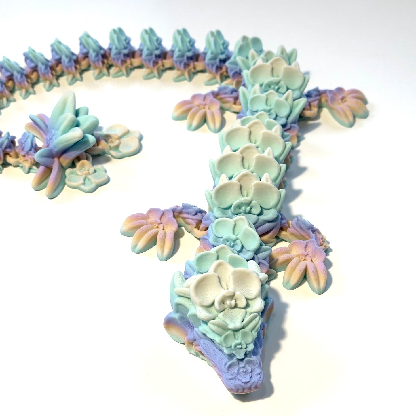 Large Orchid Dragon - 3D Printed Articulating Figure