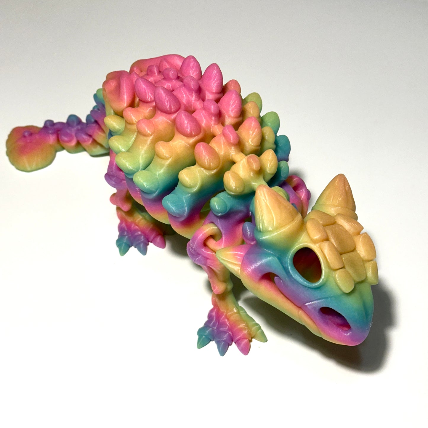 Giant Flexi Skeleton Ankylosaurus - 3D Printed Articulating FIgure