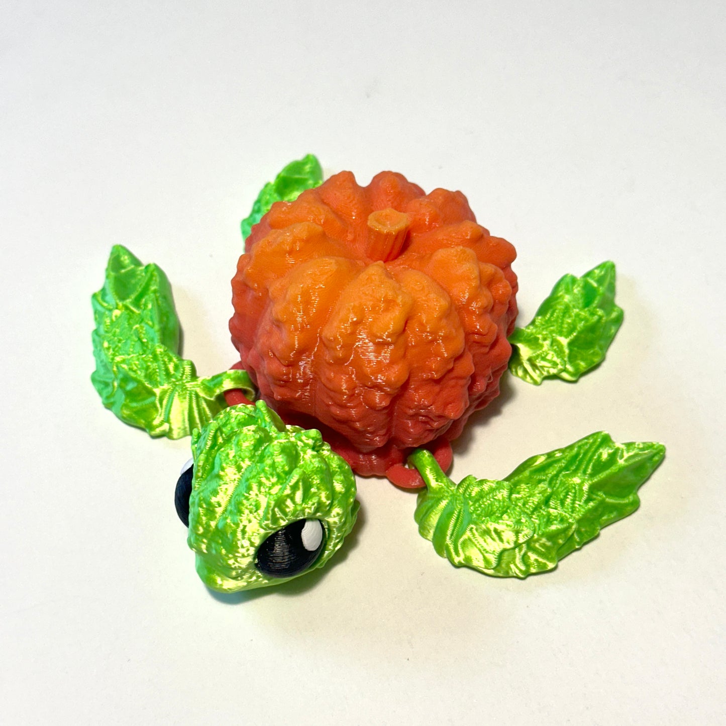 Pumpkin Turtle - 3D Printed Articulating Figure
