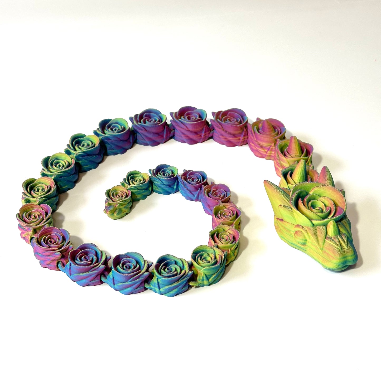 Large Rose Snake - 3D Printed Figurine