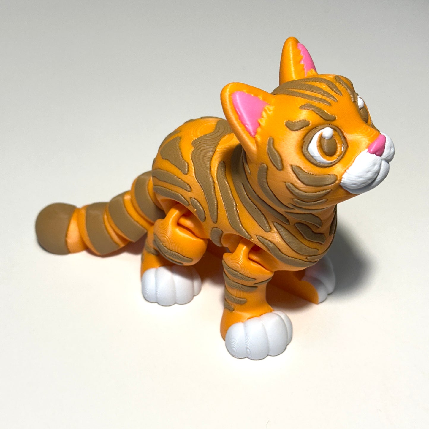 Flexi Short Hair Cat - 3D Printed Articulating Figure