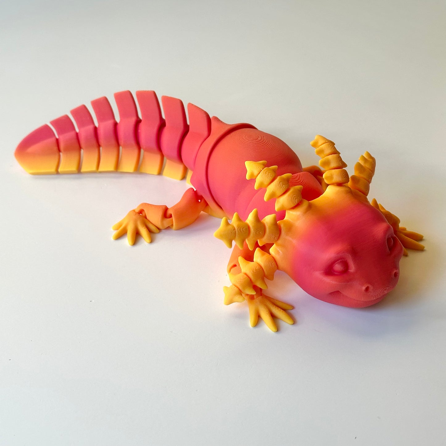 Large Axolotl - 3D Printed Articulating Figure