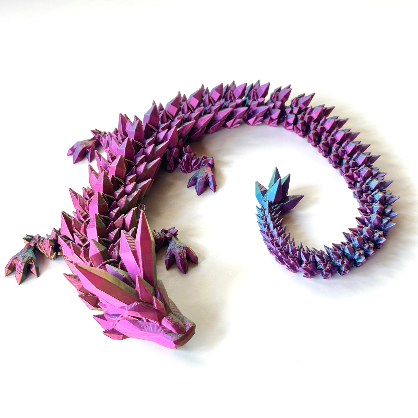 Large Crystal Dragons - 3D Printed Articulating