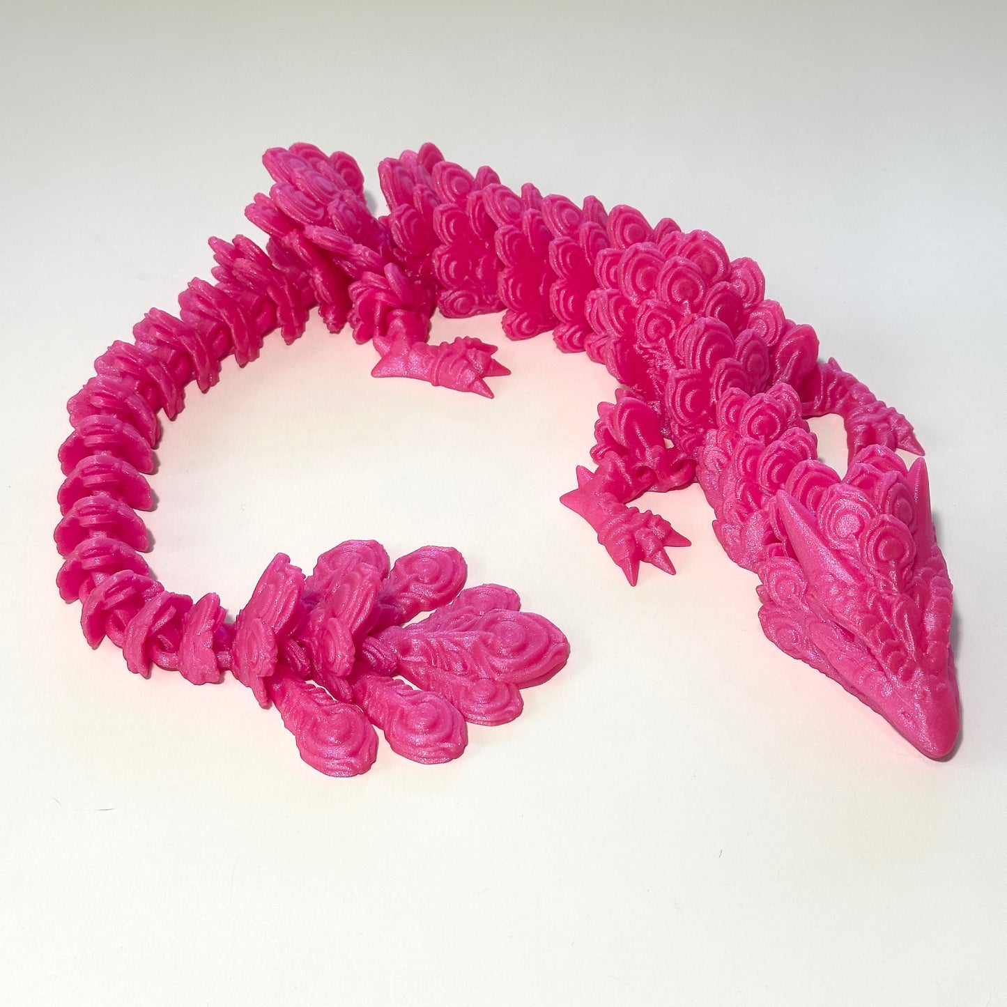 Large Peacock Dragon - 3D Printed Articulating Figure