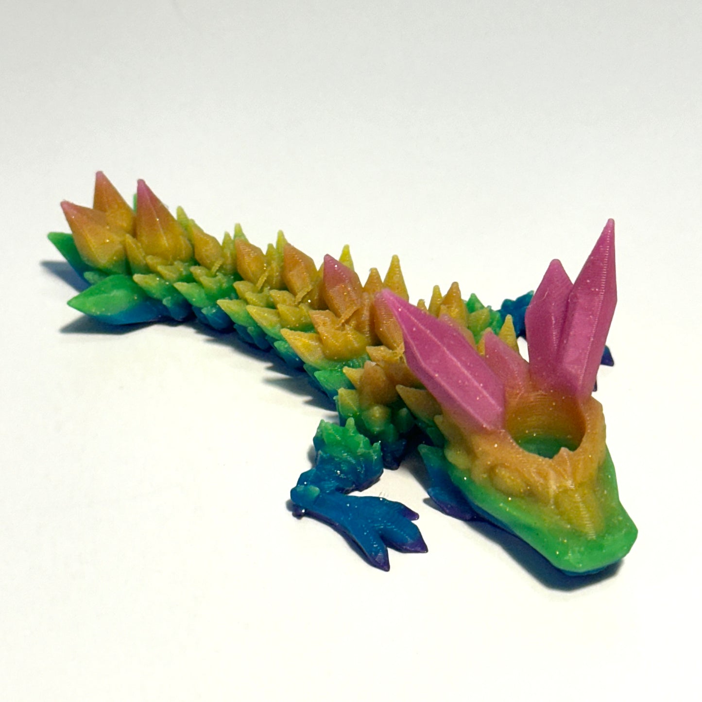 Crystal Tadling Straw Topper - 3D Printed Articulating FIgure