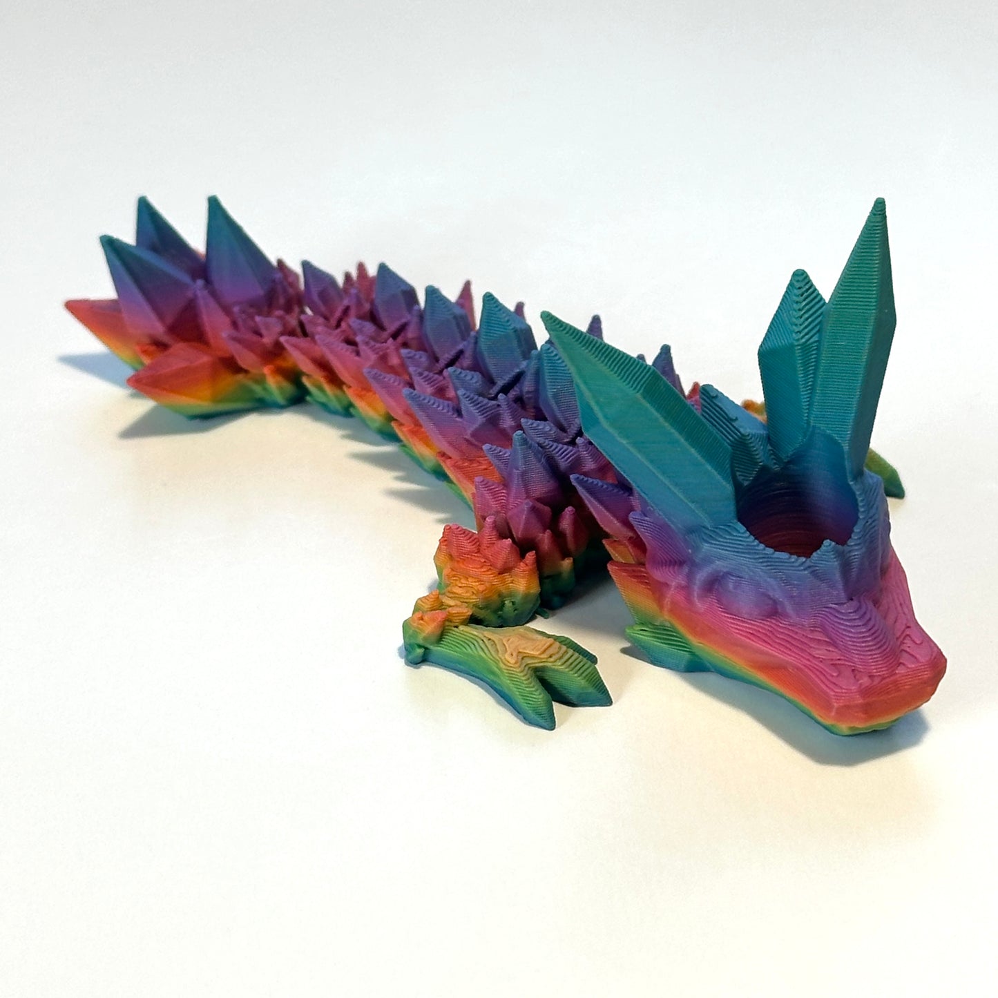 Crystal Tadling Straw Topper - 3D Printed Articulating FIgure