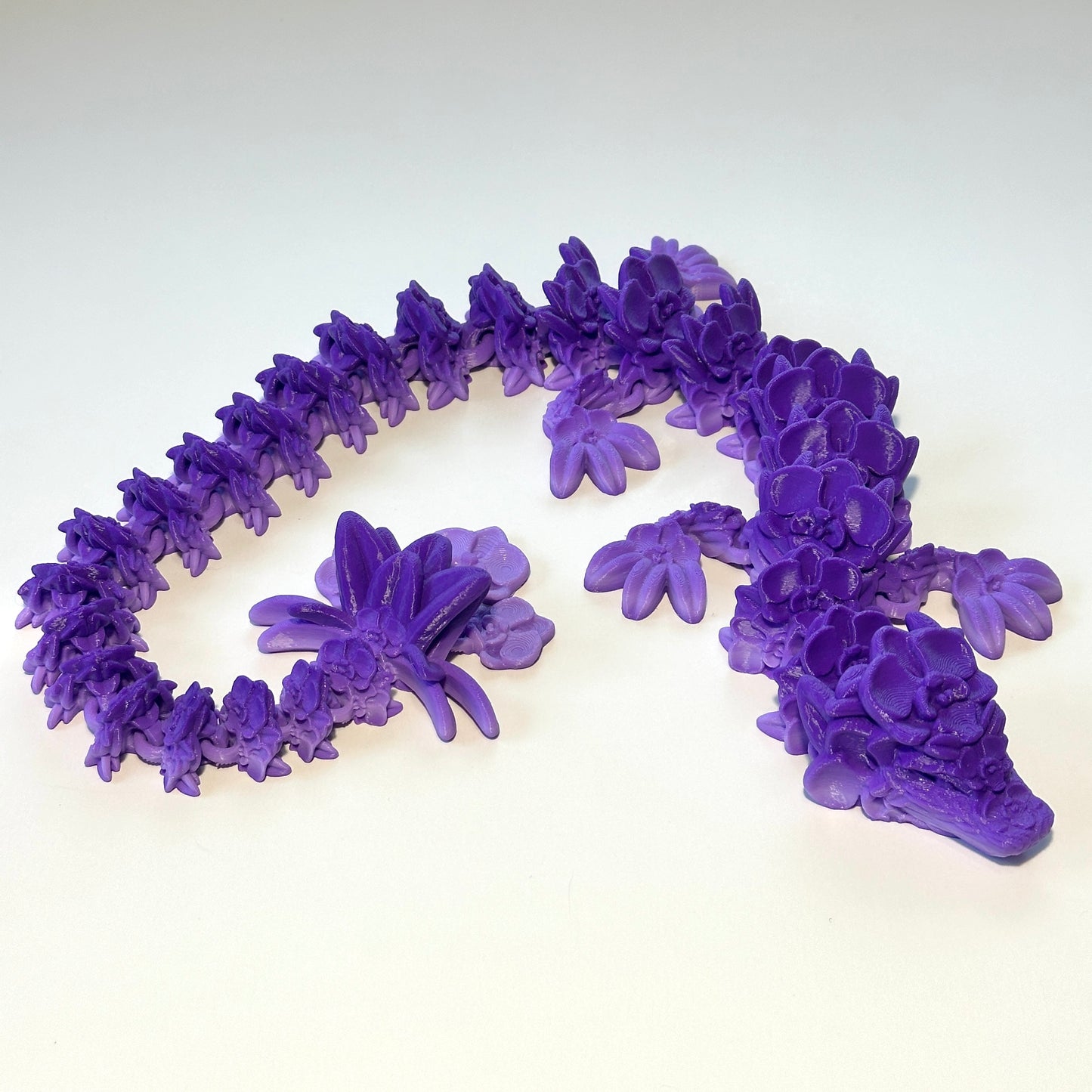Large Orchid Dragon - 3D Printed Articulating Figure