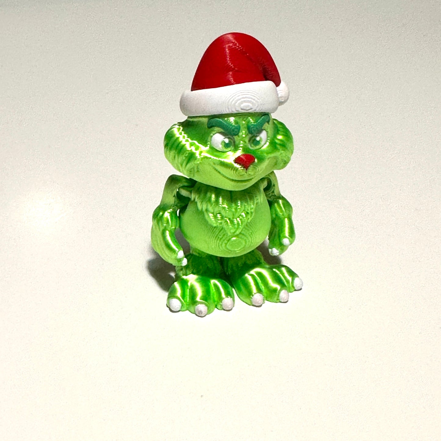 Mini Anti Christmas Green Guy - 3D Printed Articulating Figure