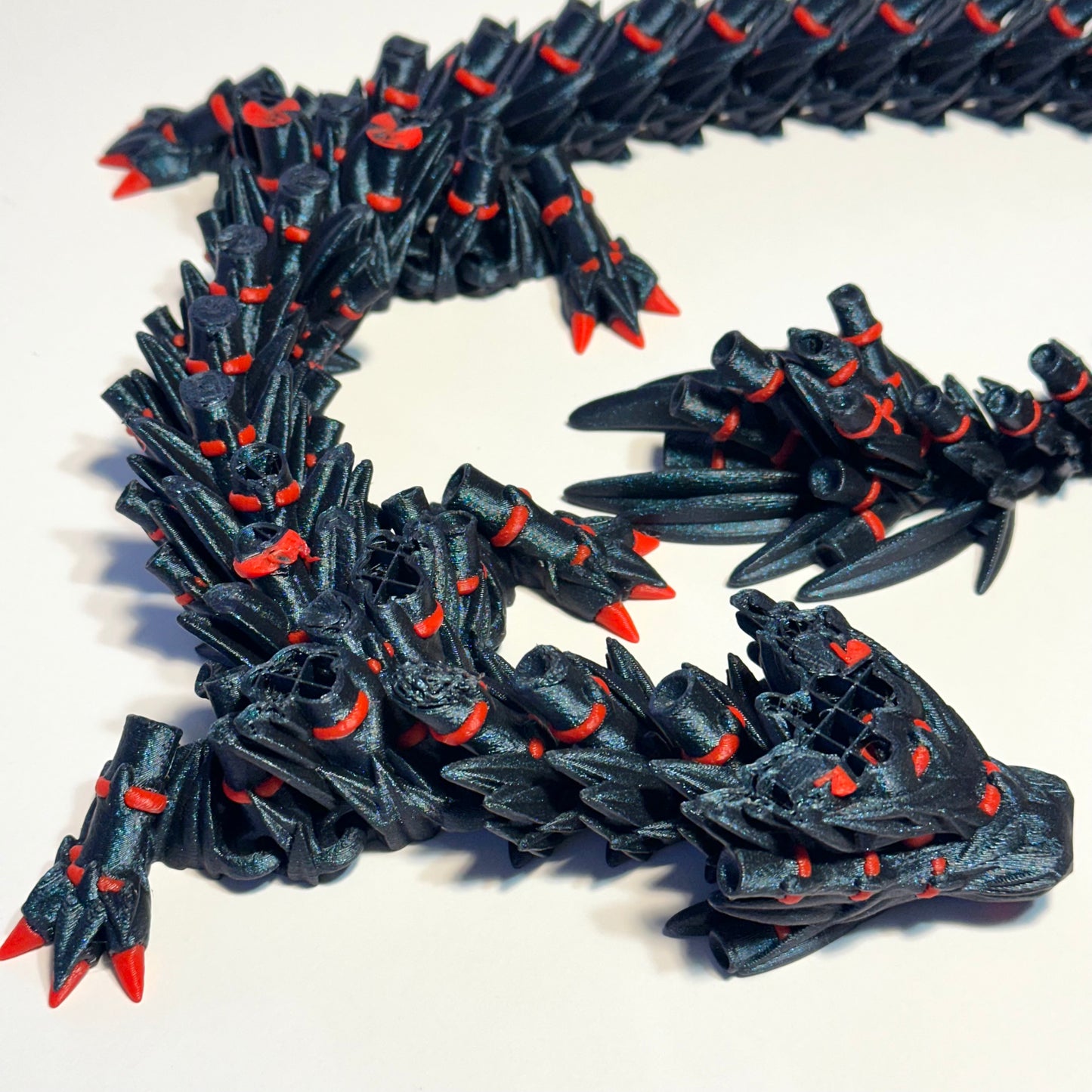 Large Bamboo Dragon - 3D Printed Articulating