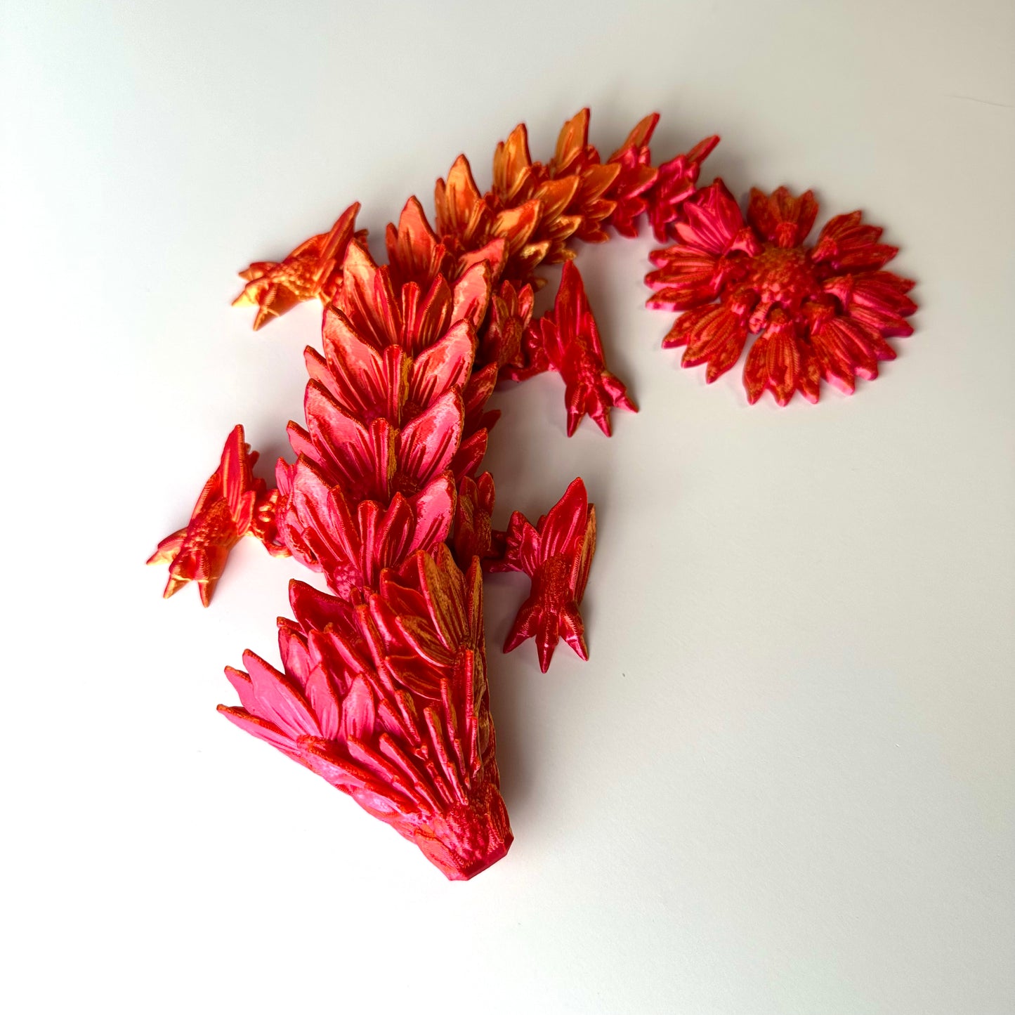 Baby Sunflower Dragon - 3D Printed Articulating