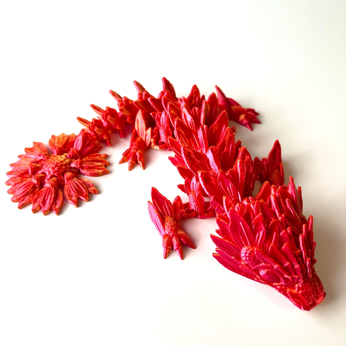 Baby Sunflower Dragon - 3D Printed Articulating
