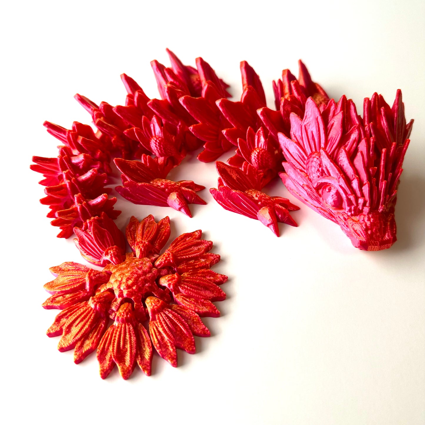 Baby Sunflower Dragon - 3D Printed Articulating