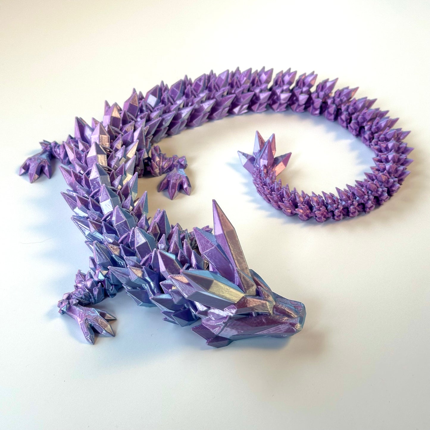 Large Crystal Dragons - 3D Printed Articulating