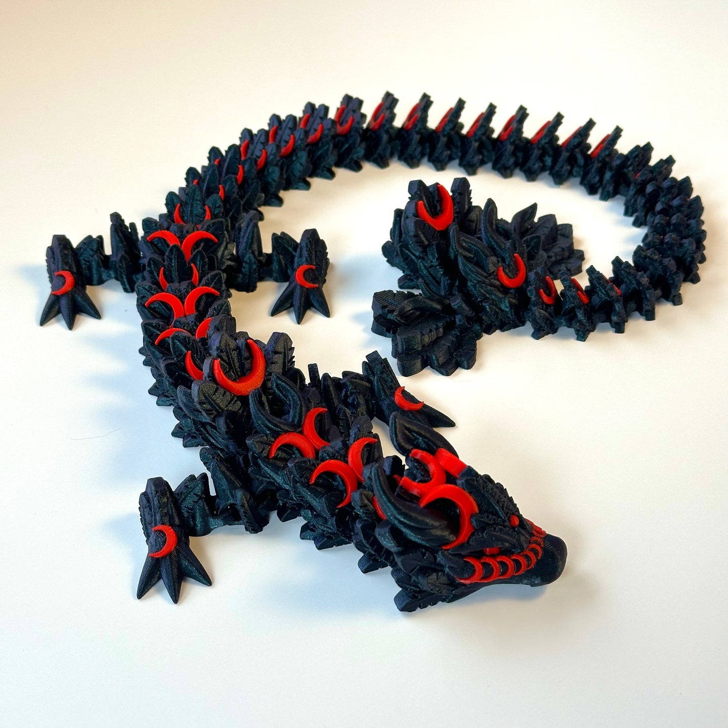 Large Lunar Dragon - 3D Printed Articulating