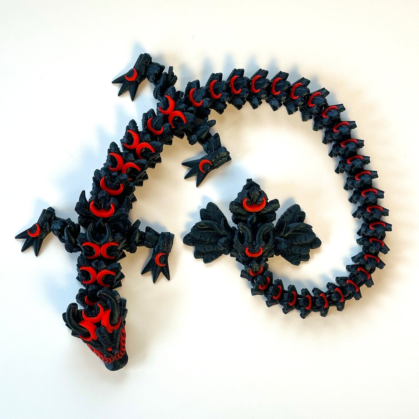 Large Lunar Dragon - 3D Printed Articulating