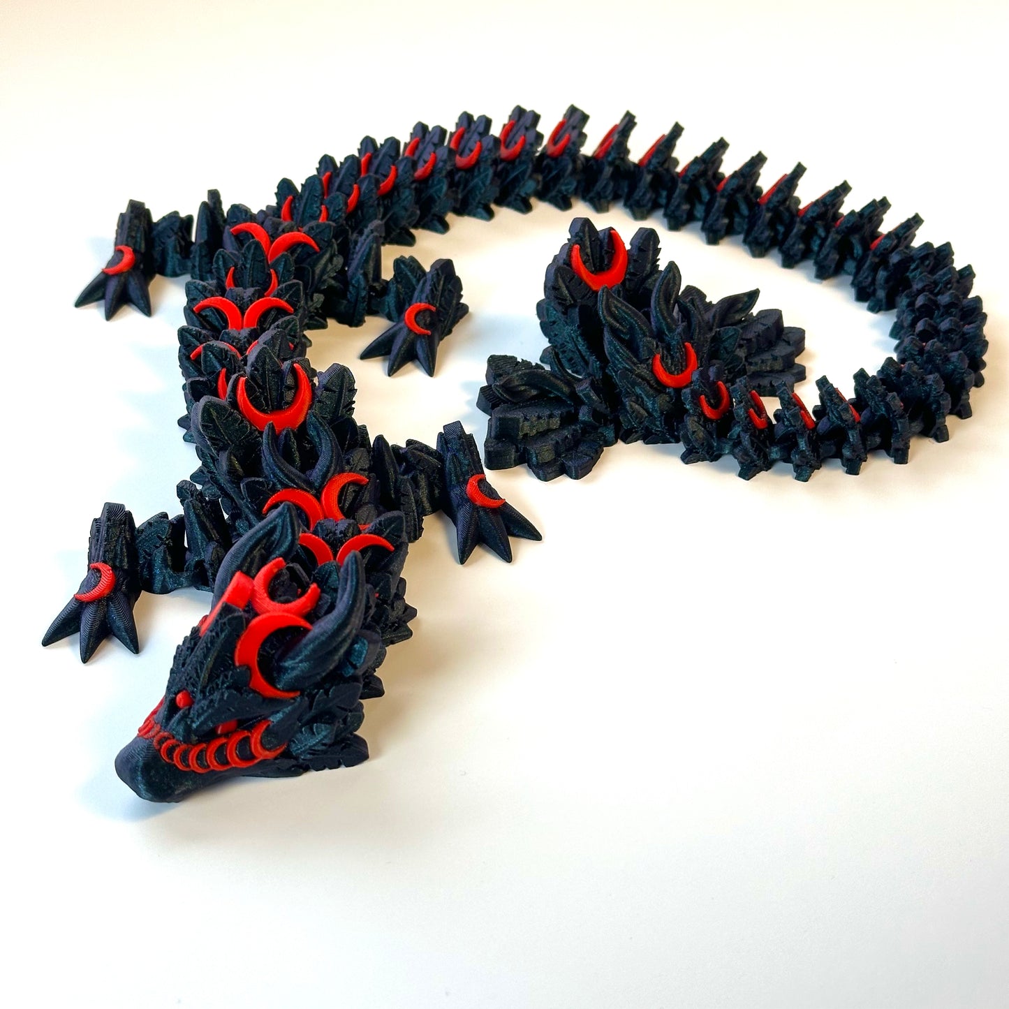 Large Lunar Dragon - 3D Printed Articulating