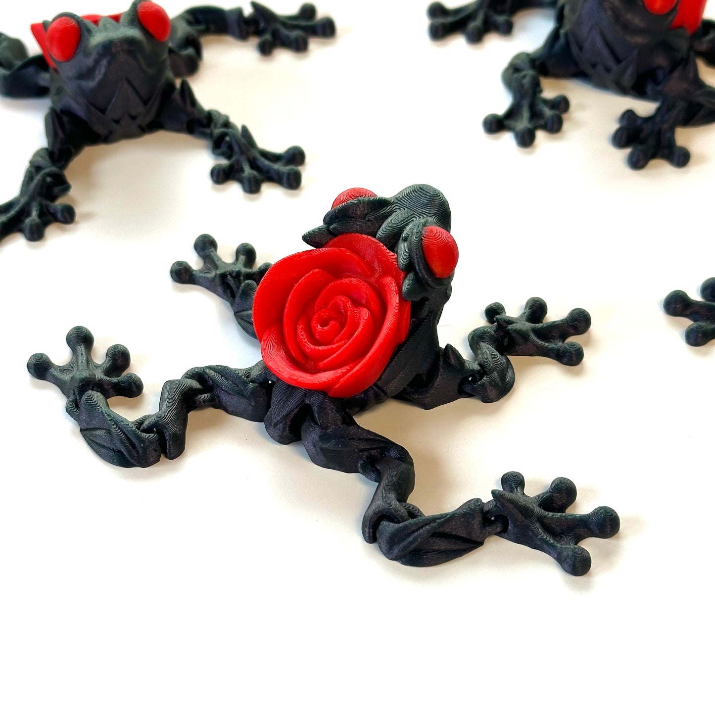 Rose Frog - 3D Printed Articulating Figurine