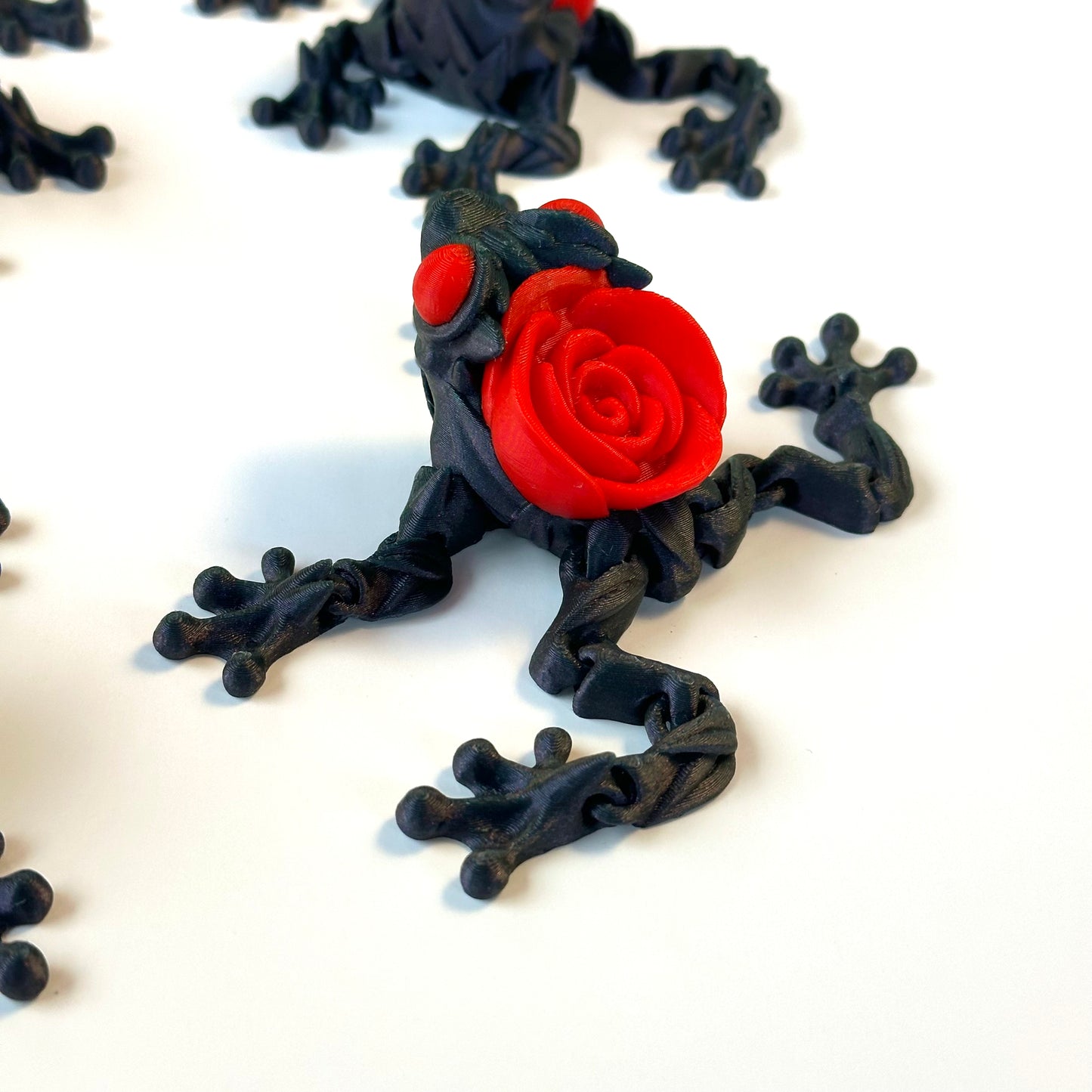 Rose Frog - 3D Printed Articulating Figurine
