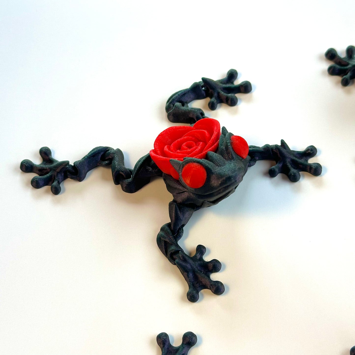 Rose Frog - 3D Printed Articulating Figurine