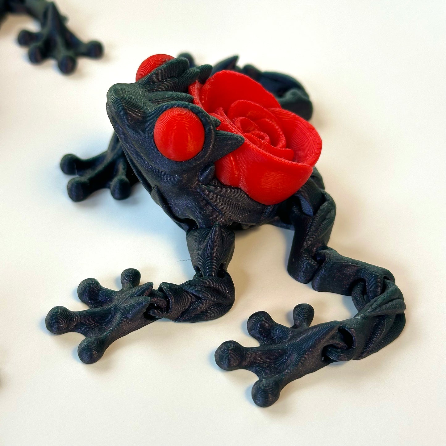 Rose Frog - 3D Printed Articulating Figurine