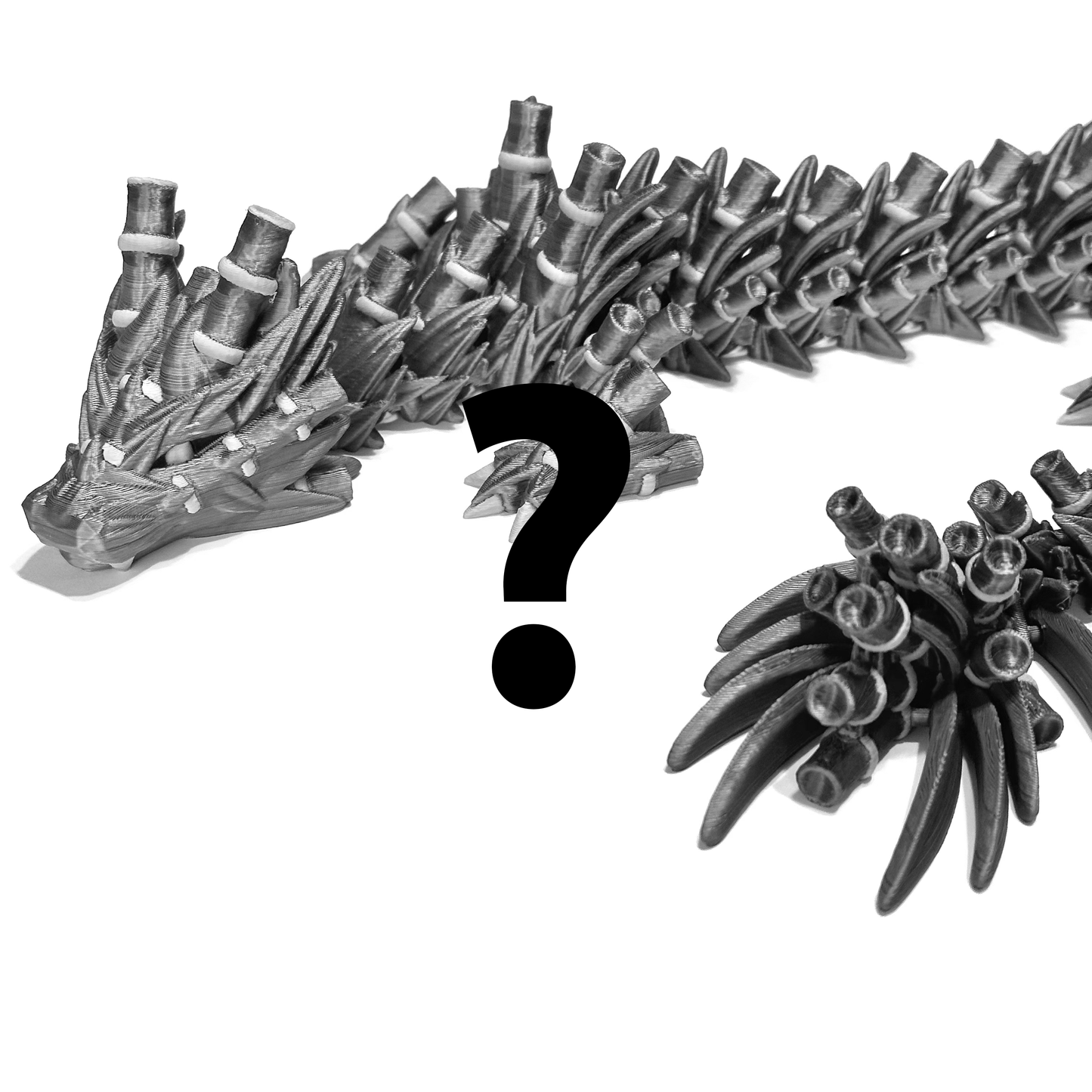Large Bamboo Dragon - 3D Printed Articulating