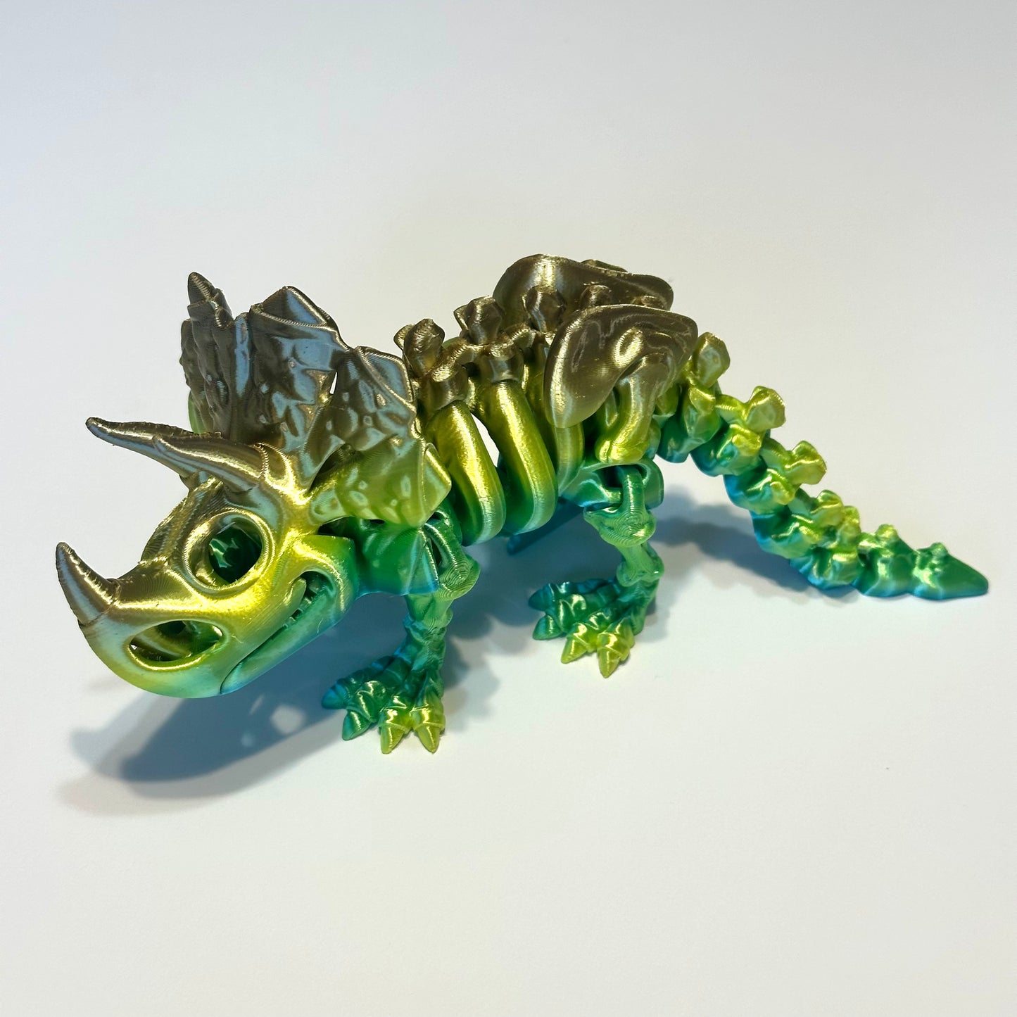 Flexi Skeleton Triceratops - 3D Printed Articulating Figure