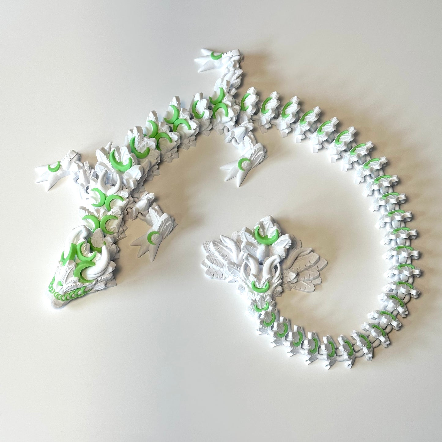 Large Lunar Dragon - 3D Printed Articulating