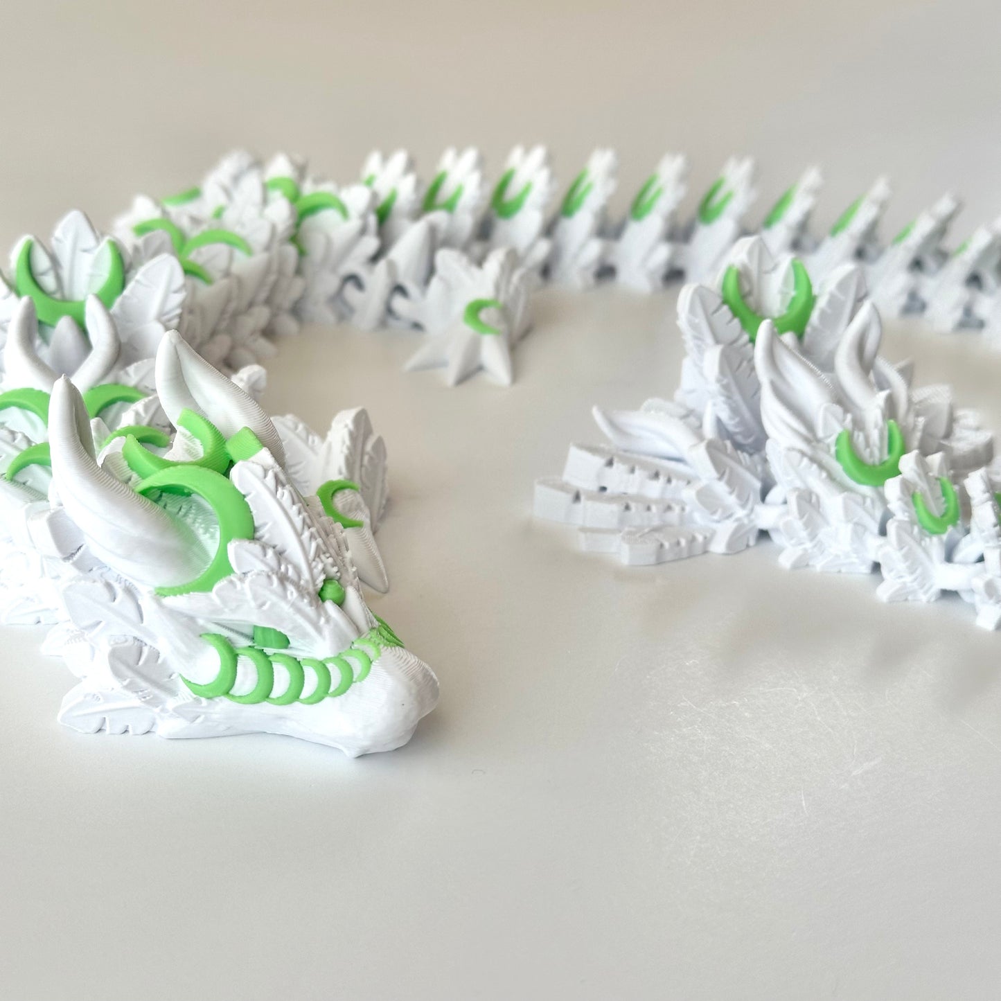 Large Lunar Dragon - 3D Printed Articulating