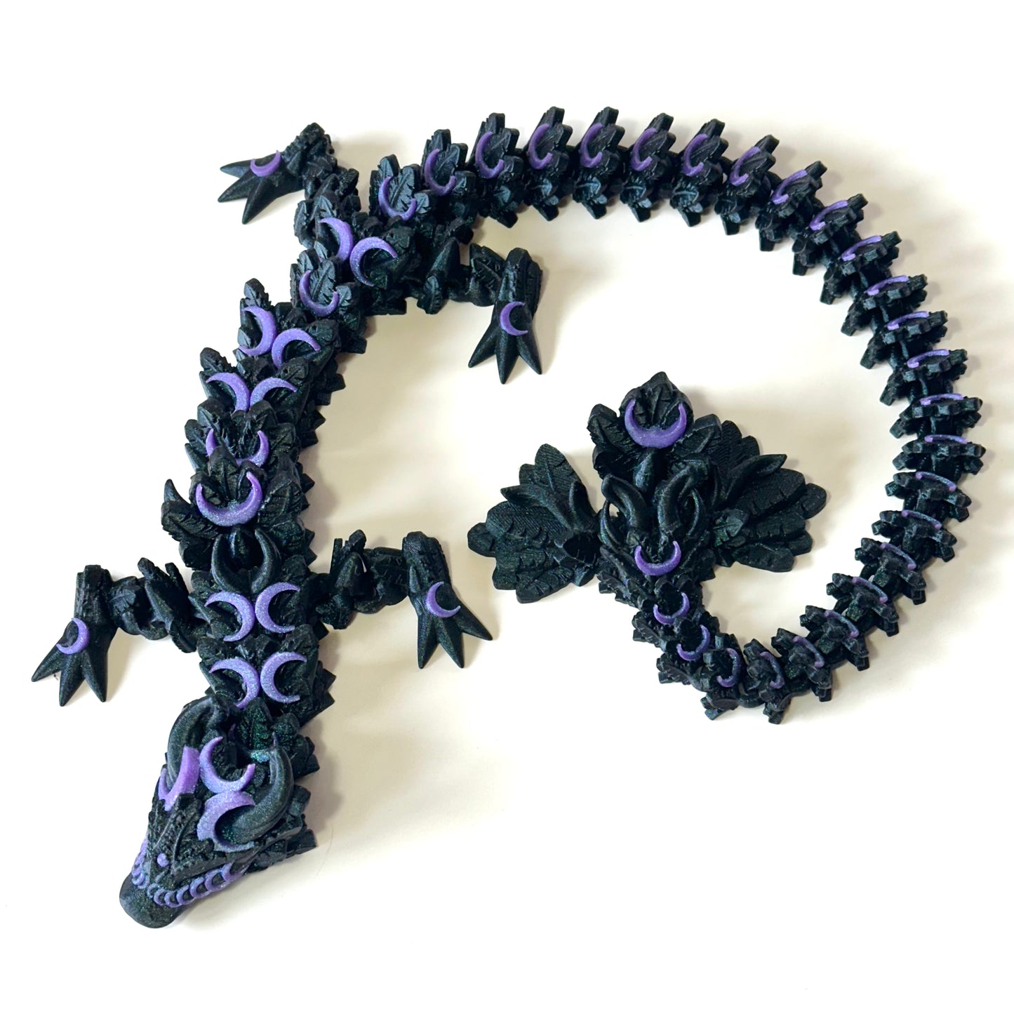 Large Lunar Dragon - 3D Printed Articulating