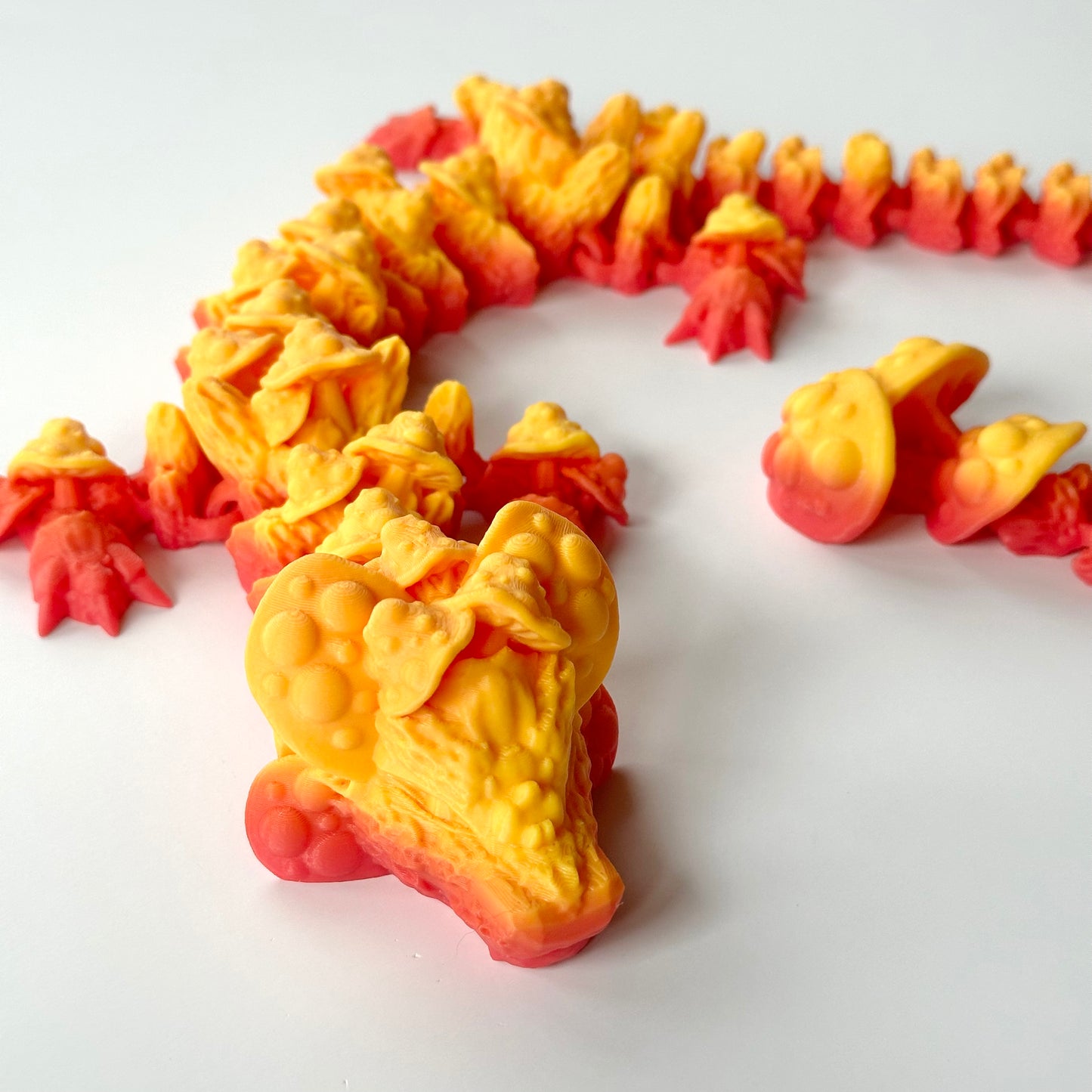 Large Mushroom Dragon - 3D Printed Articulating Figure